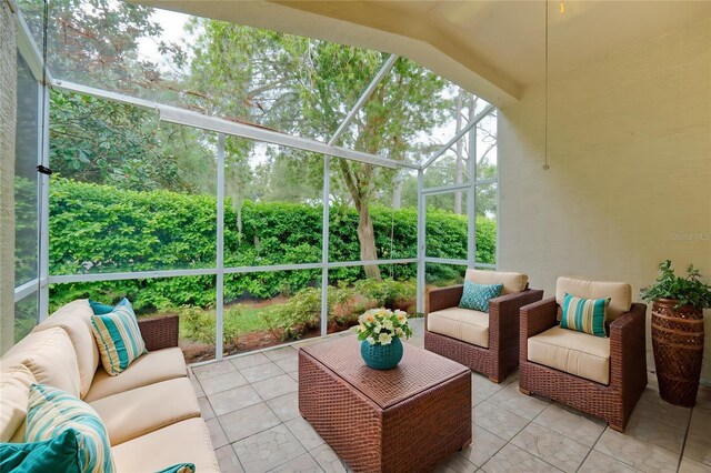 view of sunroom