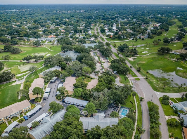 bird's eye view featuring view of golf course