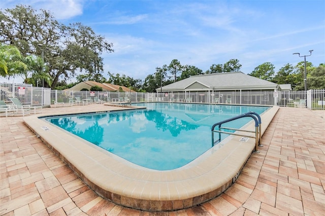view of pool with a patio