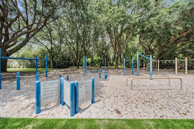 view of jungle gym