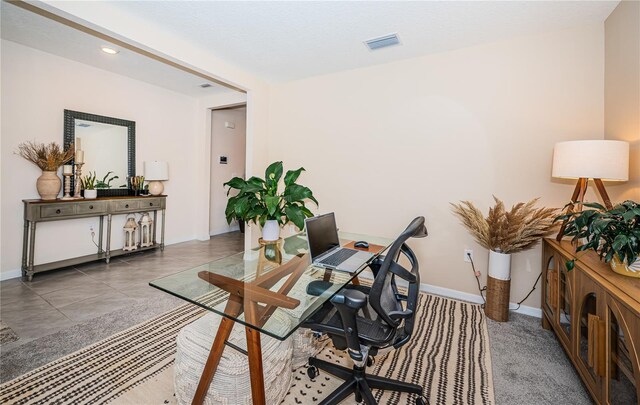 8367 Ender Hills Dr, Wesley Chapel, FL 33545 - office area with baseboards and recessed lighting
