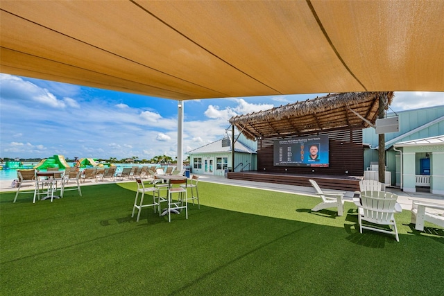 8367 Ender Hills Dr, Wesley Chapel, FL 33545 - view of green lawn featuring a pergola