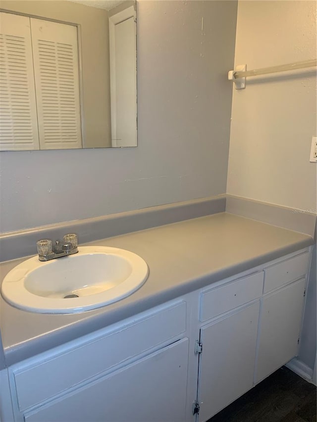 bathroom with vanity