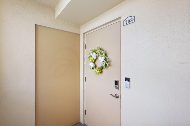 view of doorway to outside