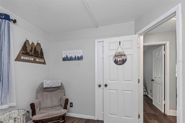7331/2 New Jersey St, Clearwater, FL 33756 - living area featuring dark wood-style flooring
