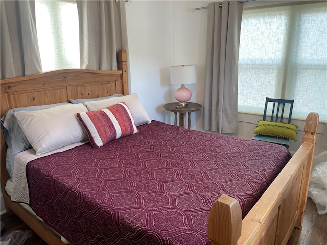 bedroom featuring hardwood / wood-style flooring