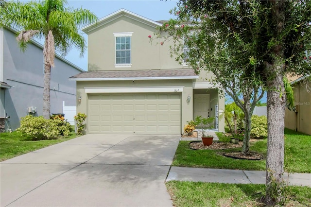 view of front of home featuring a garage