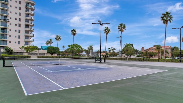 view of sport court