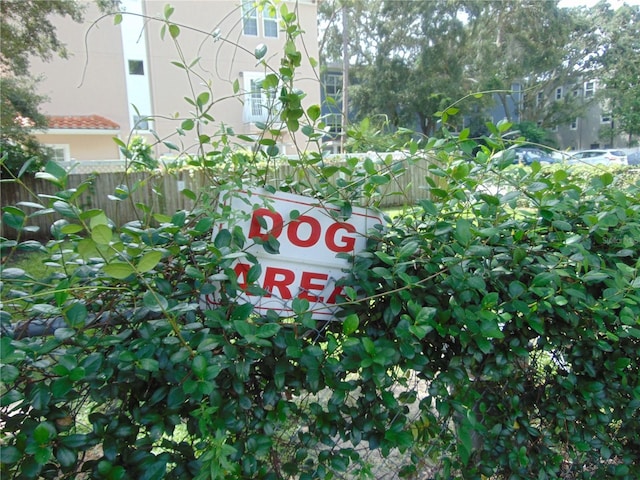 exterior details with fence