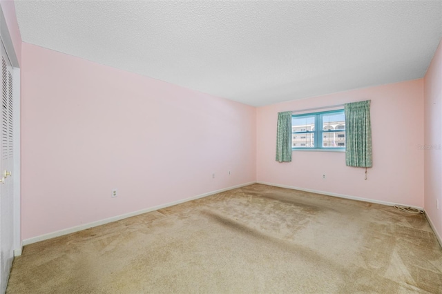 interior space with a textured ceiling