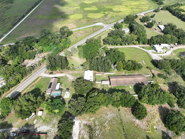 drone / aerial view featuring a rural view