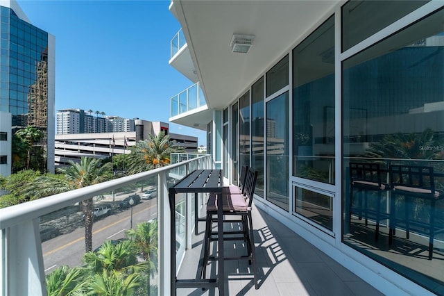 view of balcony