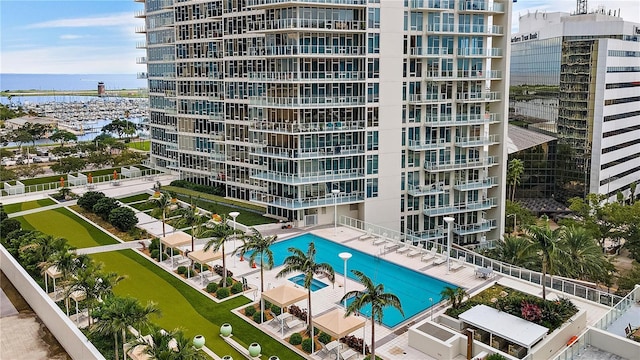 175 1st St S Unit 406, Saint Petersburg, FL 33701 - view of pool featuring a water view