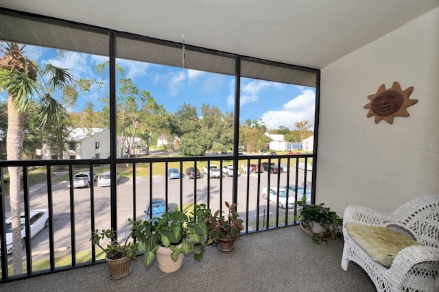 view of sunroom / solarium