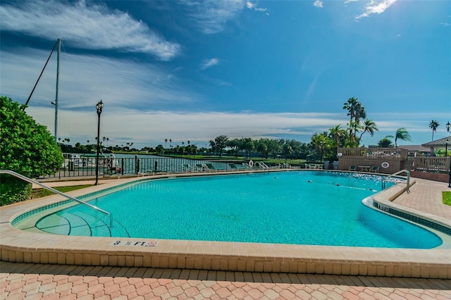 pool with fence