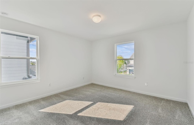 view of carpeted empty room