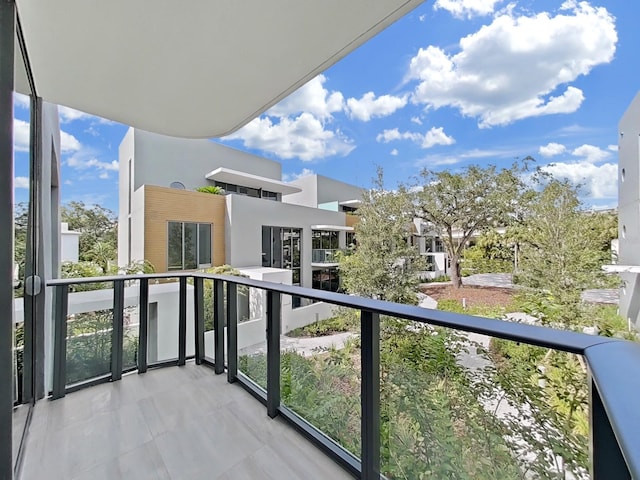 view of balcony