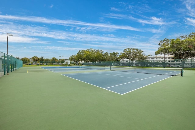 view of sport court