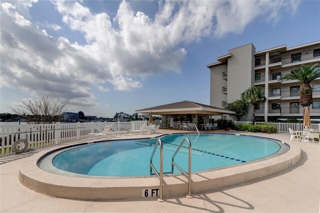 view of pool with a patio area