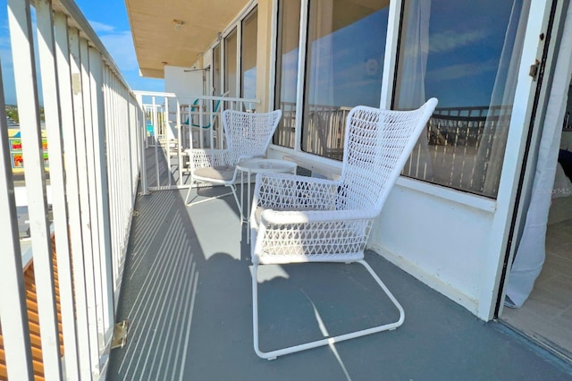 view of balcony