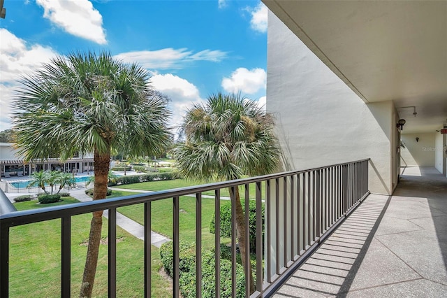 view of balcony