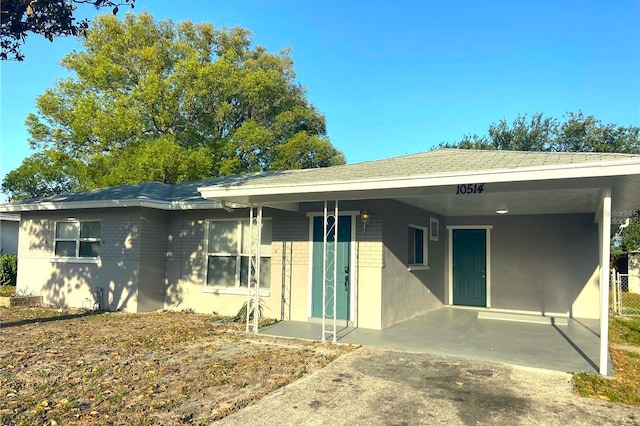 view of ranch-style home