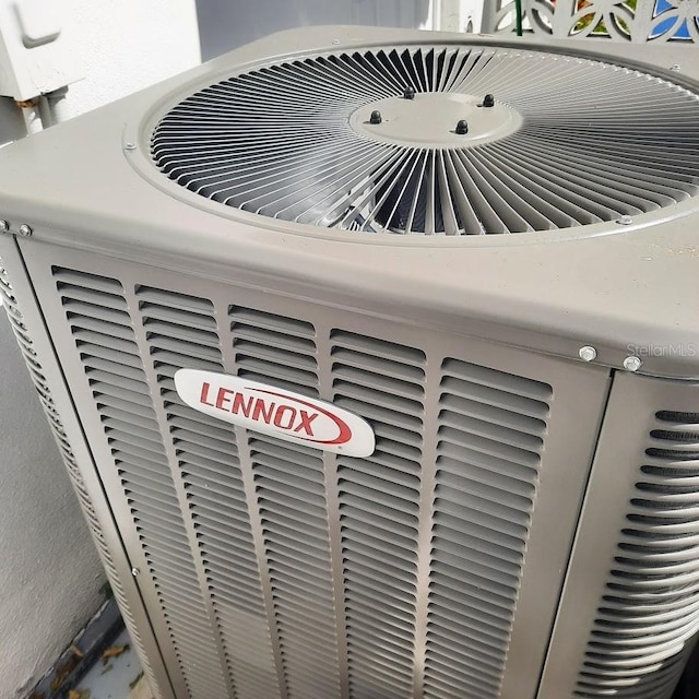 exterior details with central AC unit