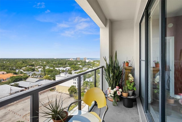 view of balcony