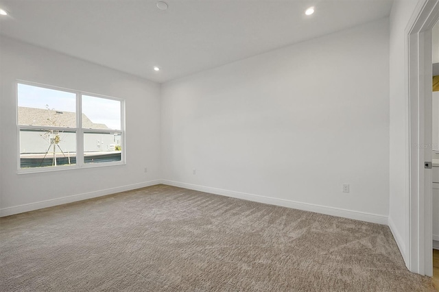 empty room with carpet floors