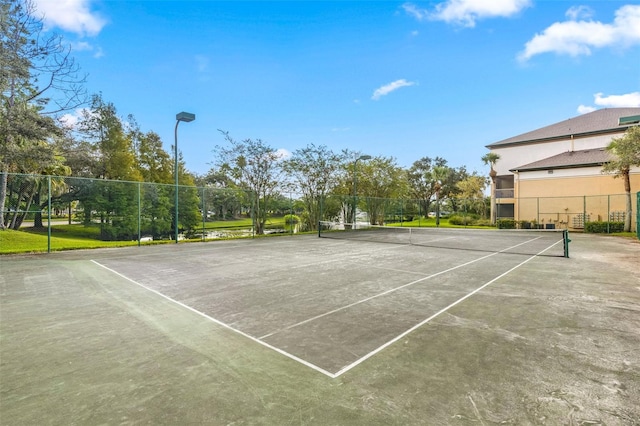 view of sport court