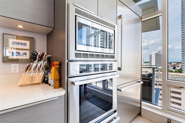 kitchen with built in appliances