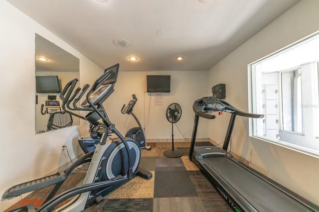 view of workout room