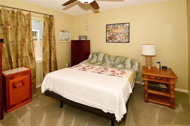 7519 Harbor View Way, Seminole, FL 33776 - carpeted bedroom with a ceiling fan and baseboards