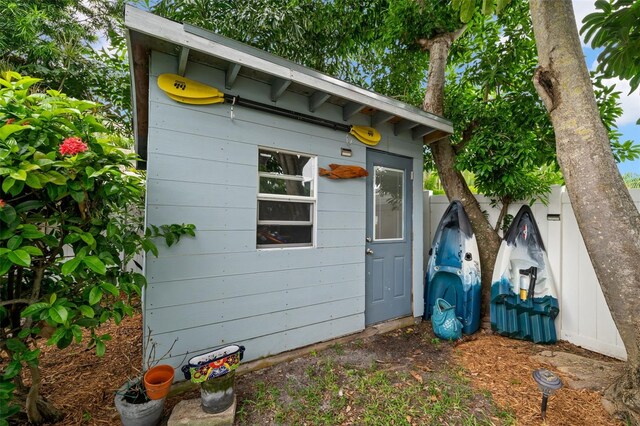 view of outbuilding