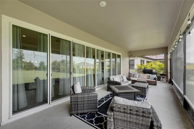 view of sunroom / solarium