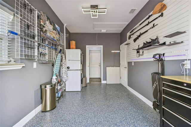 interior space featuring white refrigerator