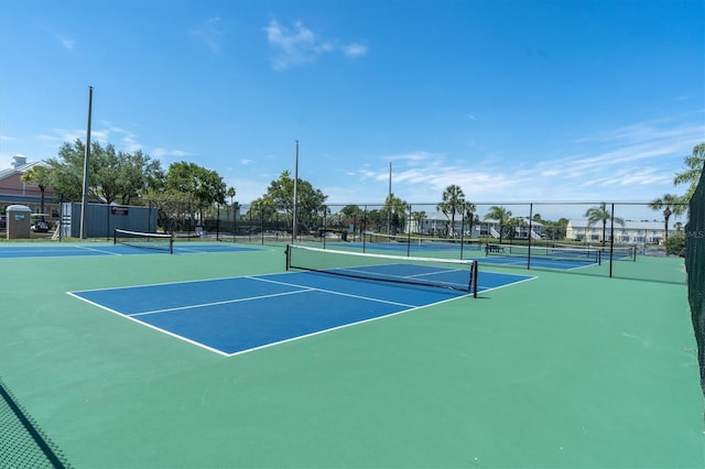 view of tennis court