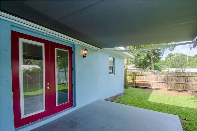 view of patio / terrace with fence