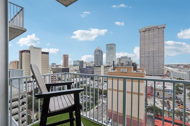 777 N Ashley Dr Unit 1606, Tampa, FL 33602 - balcony with a skyline view
