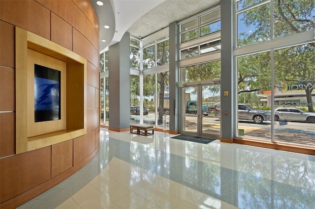 777 N Ashley Dr Unit 1606, Tampa, FL 33602 - lobby with a towering ceiling and recessed lighting