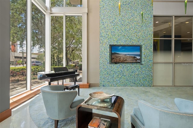 777 N Ashley Dr Unit 1606, Tampa, FL 33602 - living area featuring tile patterned floors