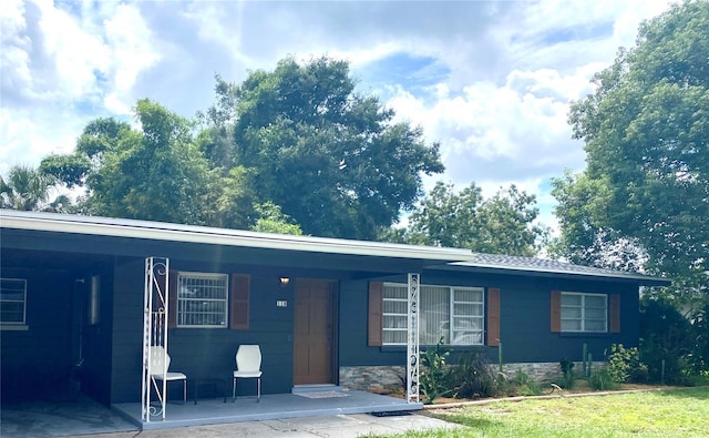 view of ranch-style home