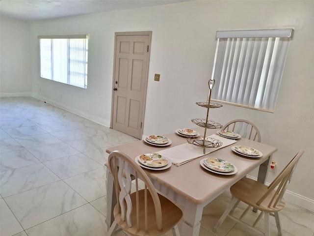 view of dining room