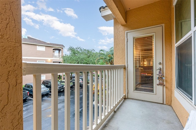 view of balcony