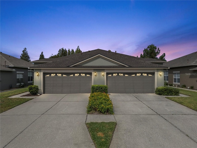 ranch-style house with a garage