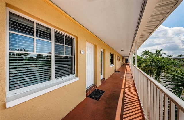 view of balcony