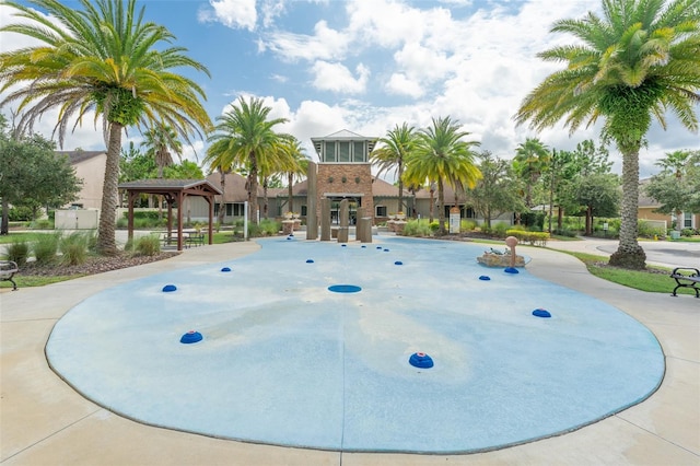 view of home's community with a gazebo