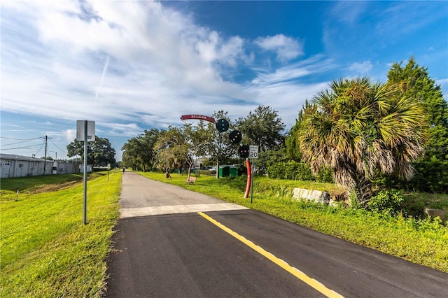 view of road