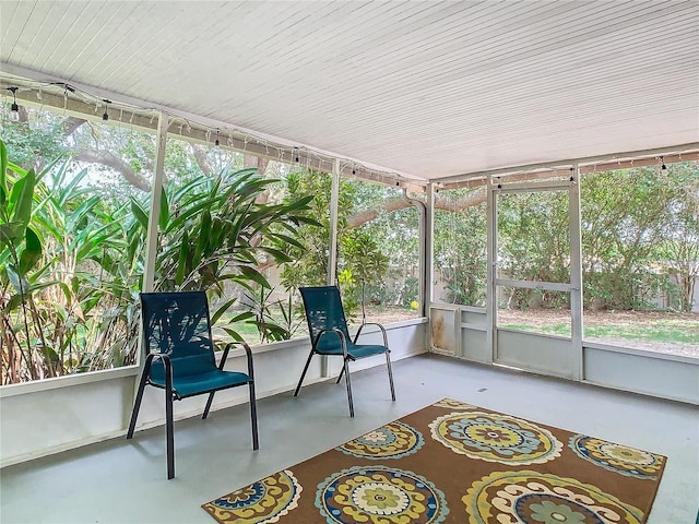 view of sunroom