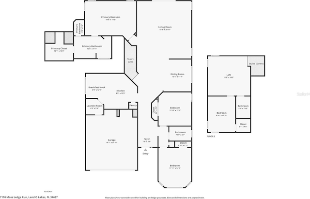 7110 Moss Ledge Run, Land O Lakes, FL 34637 - floor plan